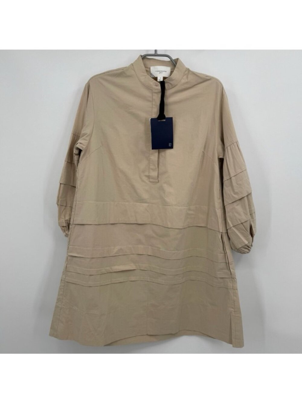 Pomander Place by Tuckernuck Tan Chelsea Dress size S Long Sleeve Oversized